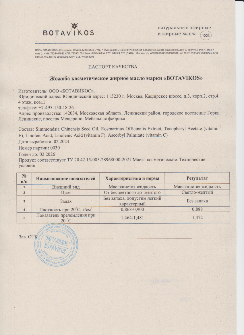 Паспорт №022024